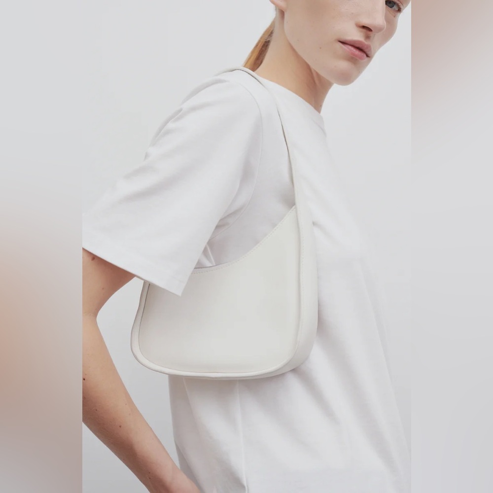The Row Half Moon Leather Shoulder Bag